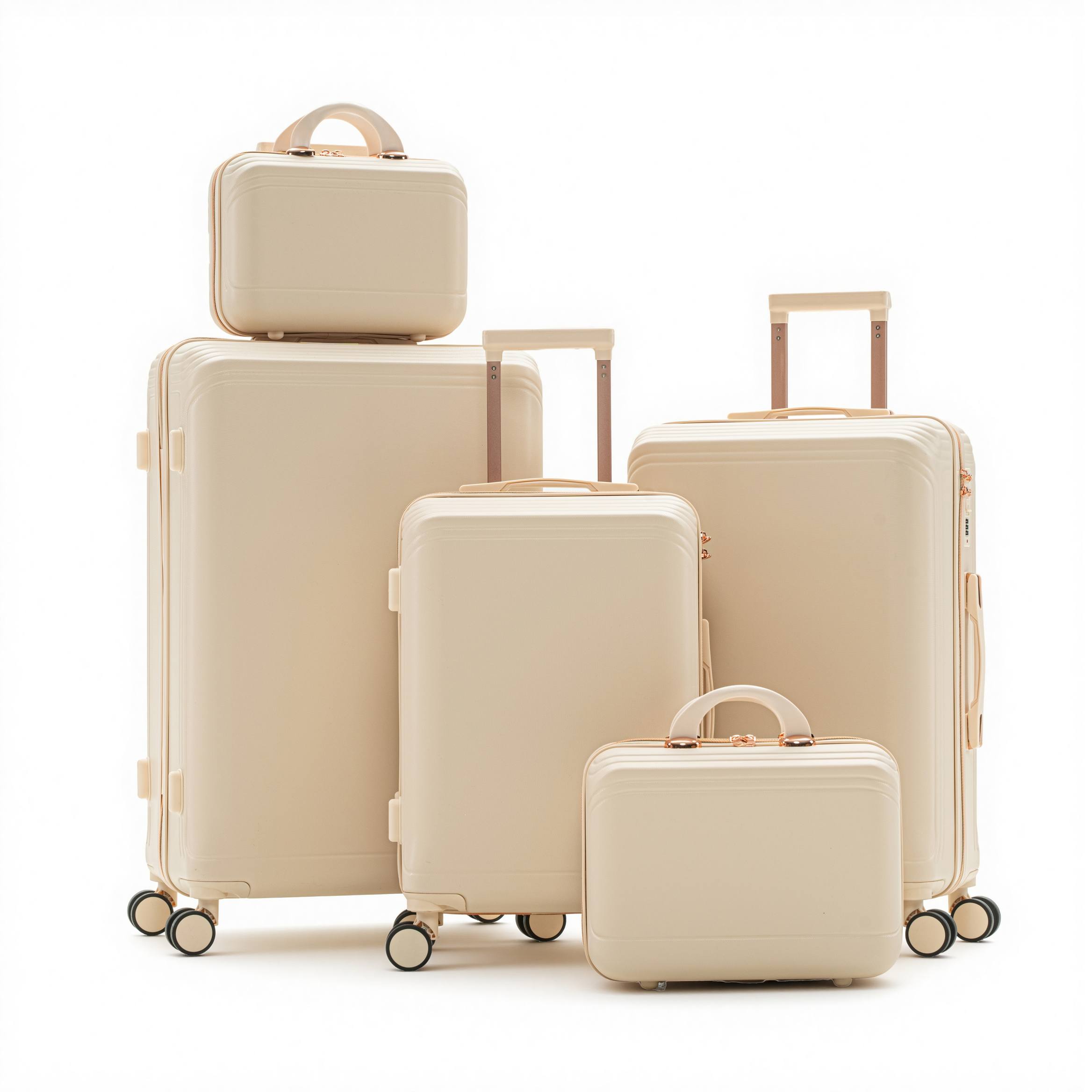 Tacar Bagáiste Hardshell 5-Píosa ABS íostach
